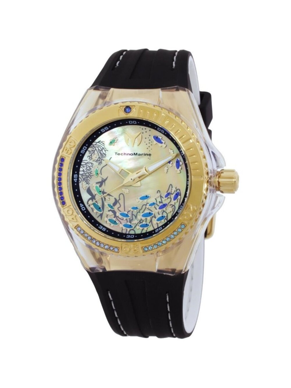 NWT Technomarine Cruise Quartz Gold Dial Ladies Watch